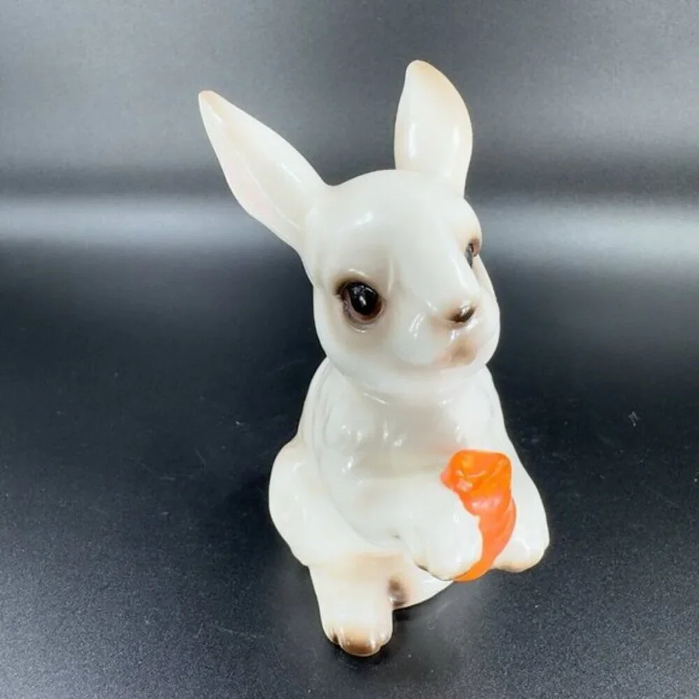 Vintage‎ Enesco Porcelain Bunny Rabbit Figurine Painted Made In Japan Figure VTG